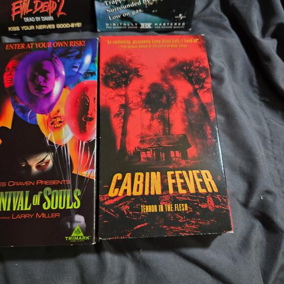 HORROR Lot Of 6 VHS Evil Dead 2 Army Of Darkness Cabin Fever Carnival Of Souls - Picture 6 of 8